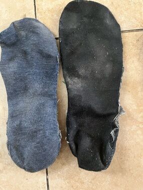 2 pair WELL WORN socks